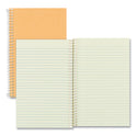 National Paper Single-Subject Wirebound Notebooks, Narrow Rule, Brown Paperboard Cover, (80) 7.75 x 5 Sheets (33002)