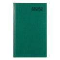 National Paper Emerald Series Account Book, Green Cover, 12.25 x 7.25 Sheets, 500 Sheets/Book (56151)