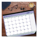 Blueline Academic 13-Month Desk Pad Calendar, 21.25 x 16, White/Blue/Green Sheets, Black Headband, 13-Month (July to July): 2024-2025 (CA181731)