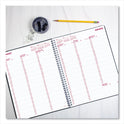 Brownline DuraFlex Weekly Planner, 11 x 8.5, Black Cover, 12-Month (Jan to Dec): 2025 (CB950VBLK)