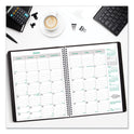 Brownline EcoLogix Recycled Monthly Planner, EcoLogix Artwork, 11 x 8.5, Black Cover, 14-Month: Dec 2024 to Jan 2026 (CB435WBLK)