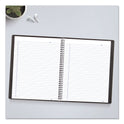 Blueline Duraflex Poly Notebook, 1-Subject, Medium/College Rule, Black Cover, (80) 11 x 8.5 Sheets (B4181)