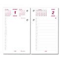 Brownline Daily Calendar Pad Refill, 6 x 3.5, White/Burgundy/Gray Sheets, 12-Month (Jan to Dec): 2025 (C2R)