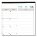 Brownline EcoLogix Monthly Desk Pad Calendar, 22 x 17, White/Green Sheets, Black Binding/Corners, 12-Month (Jan to Dec): 2025 (C177437)