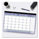 Brownline Monthly Desk Pad Calendar, 17.75 x 10.88, White/Blue/Green Sheets, Black Binding, Clear Corners, 12-Month (Jan to Dec): 2025 (C181700)