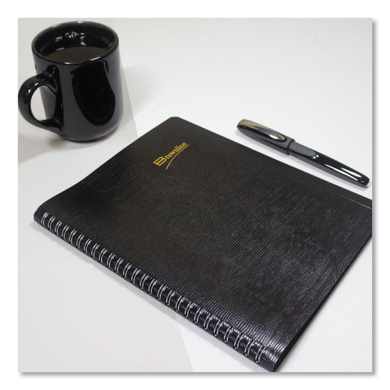 Brownline Essential Collection 14-Month Ruled Monthly Planner, 8.88 x 7.13, Black Cover, 14-Month: Dec 2024 to Jan 2026 (CB1200BLK)
