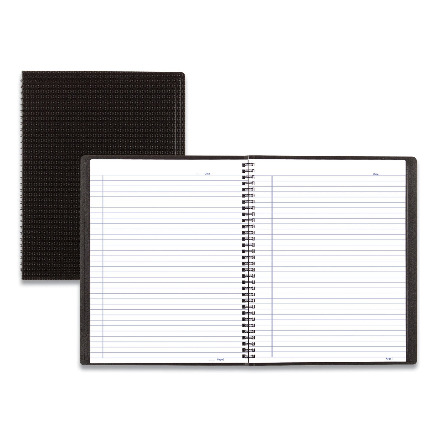 Blueline Duraflex Poly Notebook, 1-Subject, Medium/College Rule, Black Cover, (80) 11 x 8.5 Sheets (B4181)