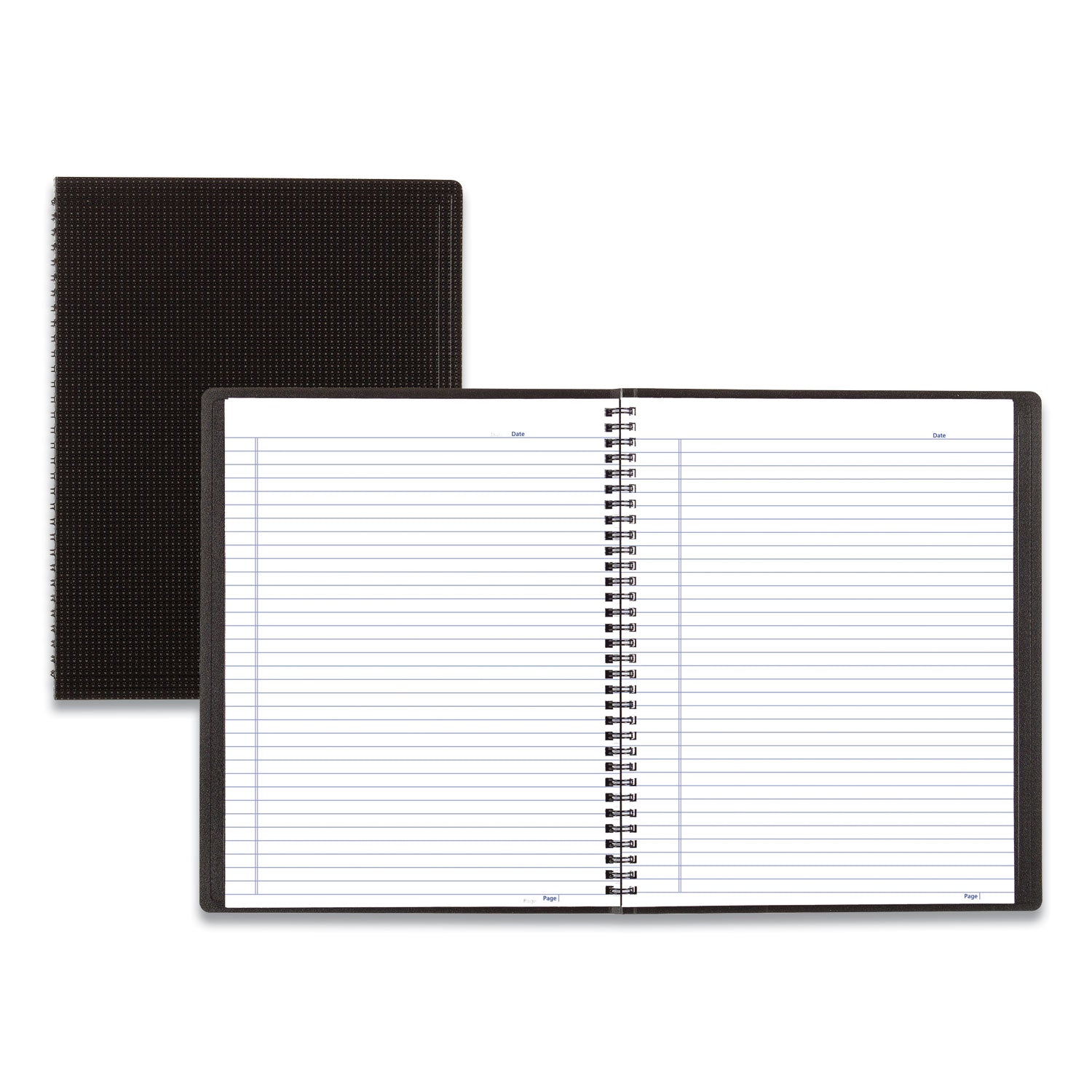 Blueline Duraflex Poly Notebook, 1-Subject, Medium/College Rule, Black Cover, (80) 11 x 8.5 Sheets (B4181)