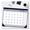 Blueline Monthly Desk Pad Calendar, 21.25 x 16, White/Blue/Green Sheets, Black Binding, Black Corners, 12-Month (Jan to Dec): 2025 (C181731)