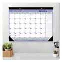 Blueline Monthly Desk Pad Calendar, 21.25 x 16, White/Blue/Green Sheets, Black Binding, Black Corners, 12-Month (Jan to Dec): 2025 (C181731)