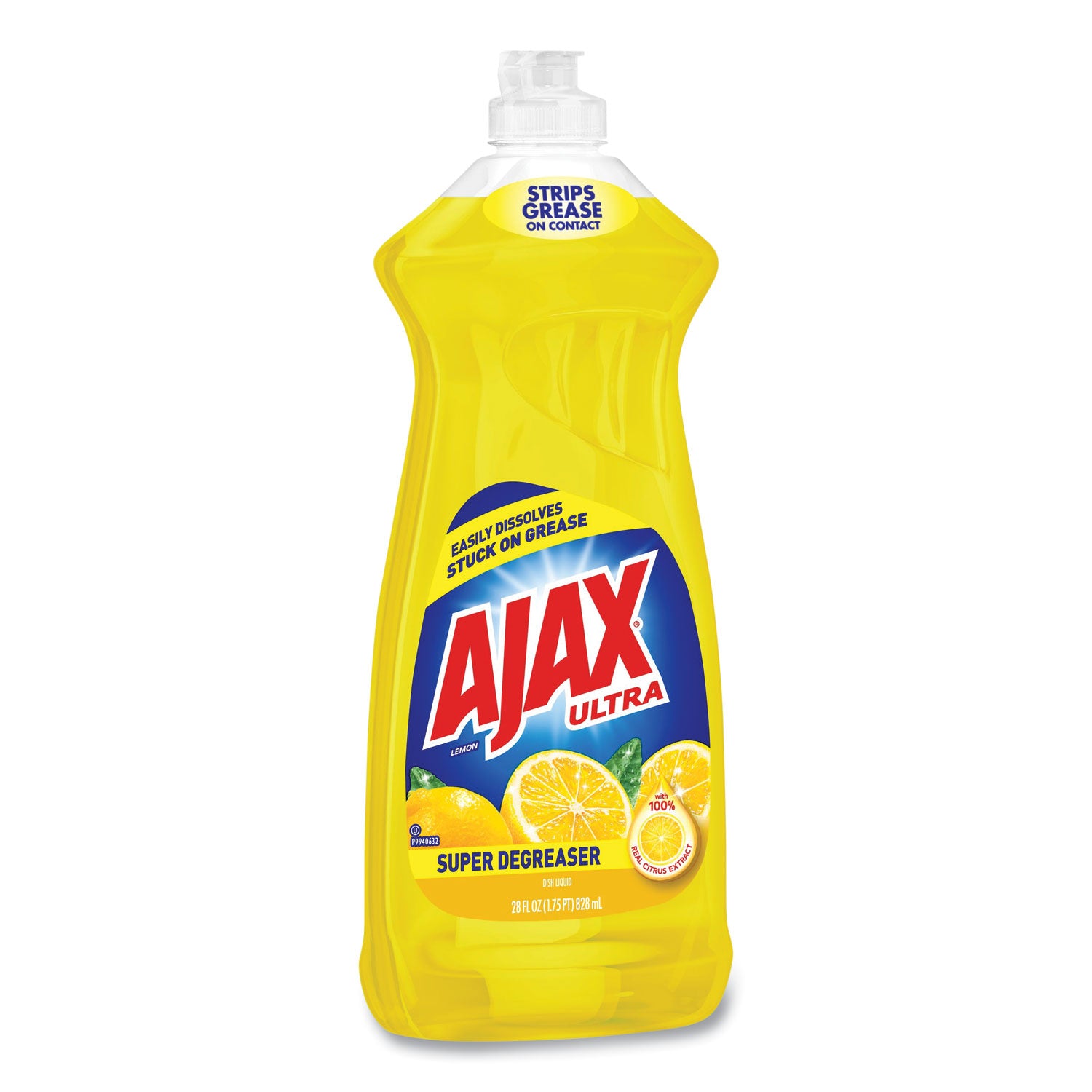 Ajax Dish Detergent, Lemon Scent, 28 oz Bottle (144673)