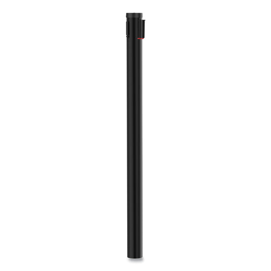 Tatco Adjusta-Tape Crowd Control Posts Only, Steel, 40" High, Black, 2/Box (11611)