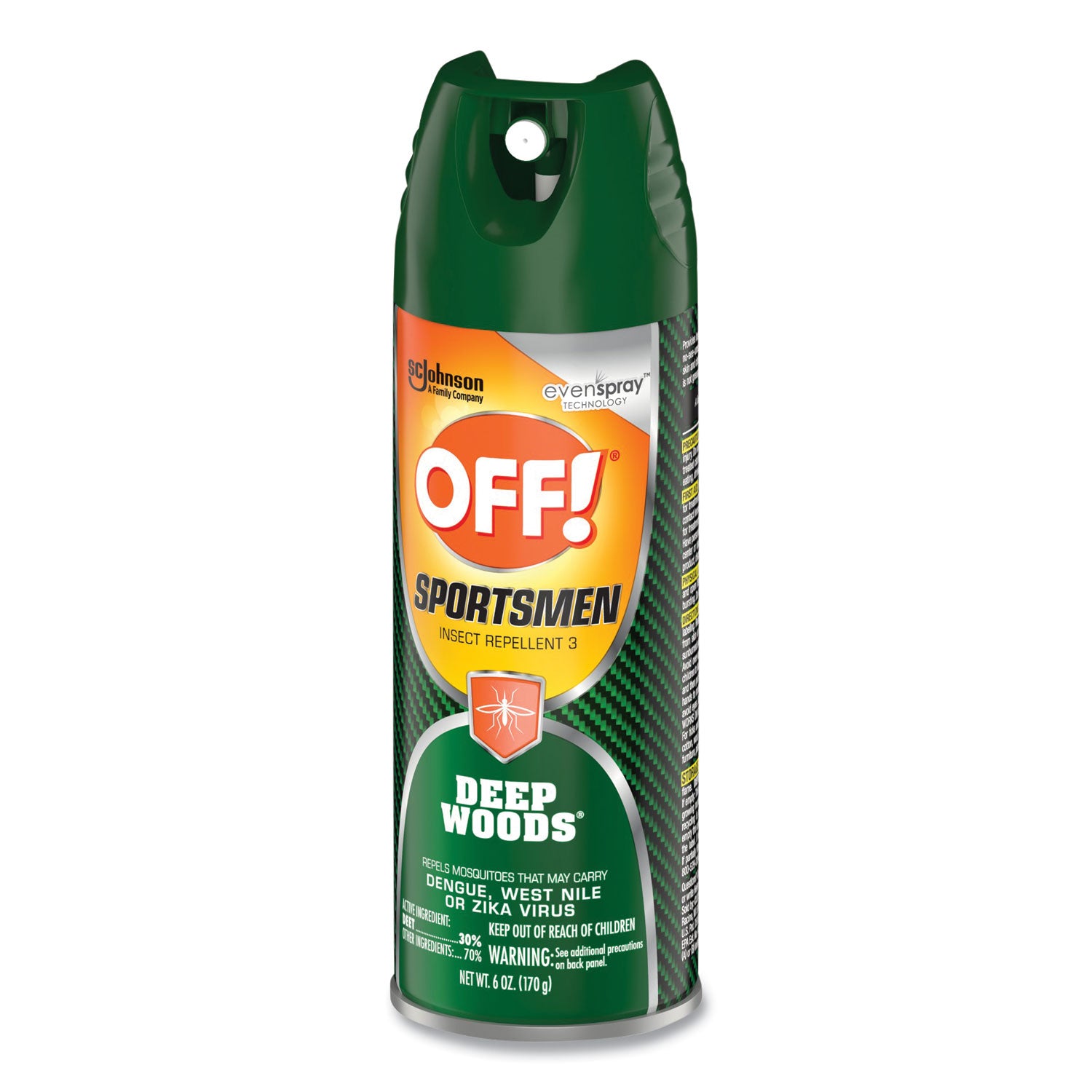 OFF! Deep Woods Sportsmen Insect Repellent, 6 oz Aerosol Spray, 12/Carton (334684)