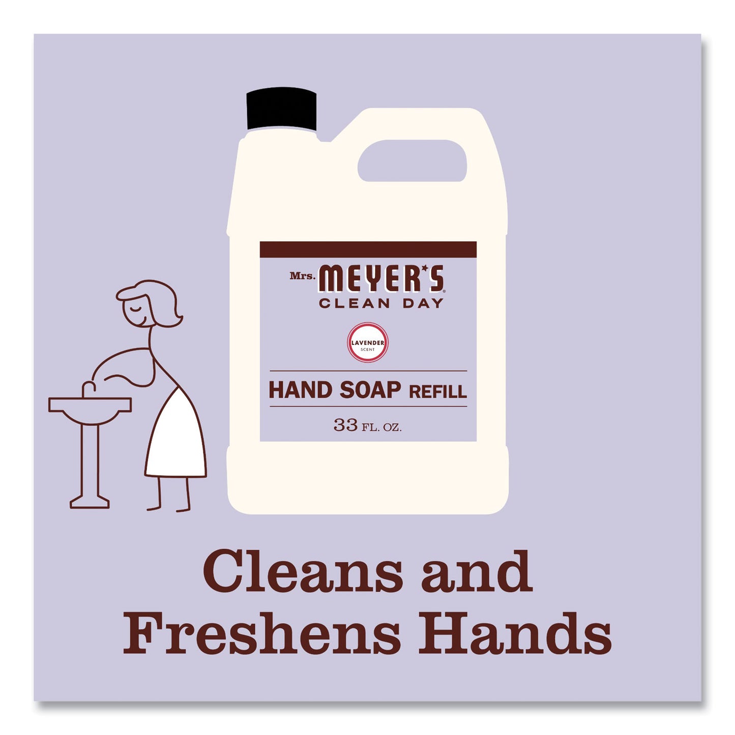 s Clean Day Liquid Hand Soap Refill, Lavender Scent, 33 oz, 6/Carton (651318)