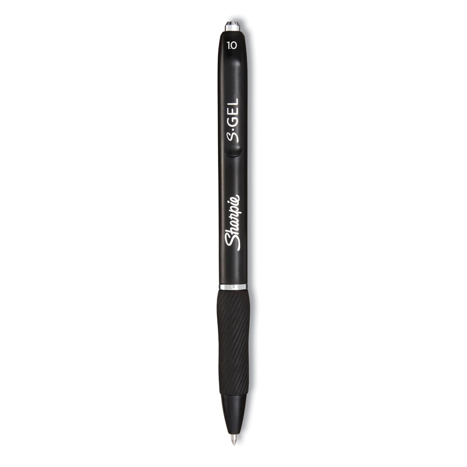 Sharpie S-Gel High-Performance Gel Pen, Retractable, Bold 1 mm, Black Ink, Black Barrel, 36/Pack (2096181)