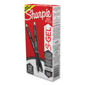 Sharpie S-Gel High-Performance Gel Pen, Retractable, Bold 1 mm, Black Ink, Black Barrel, Dozen (2096149)