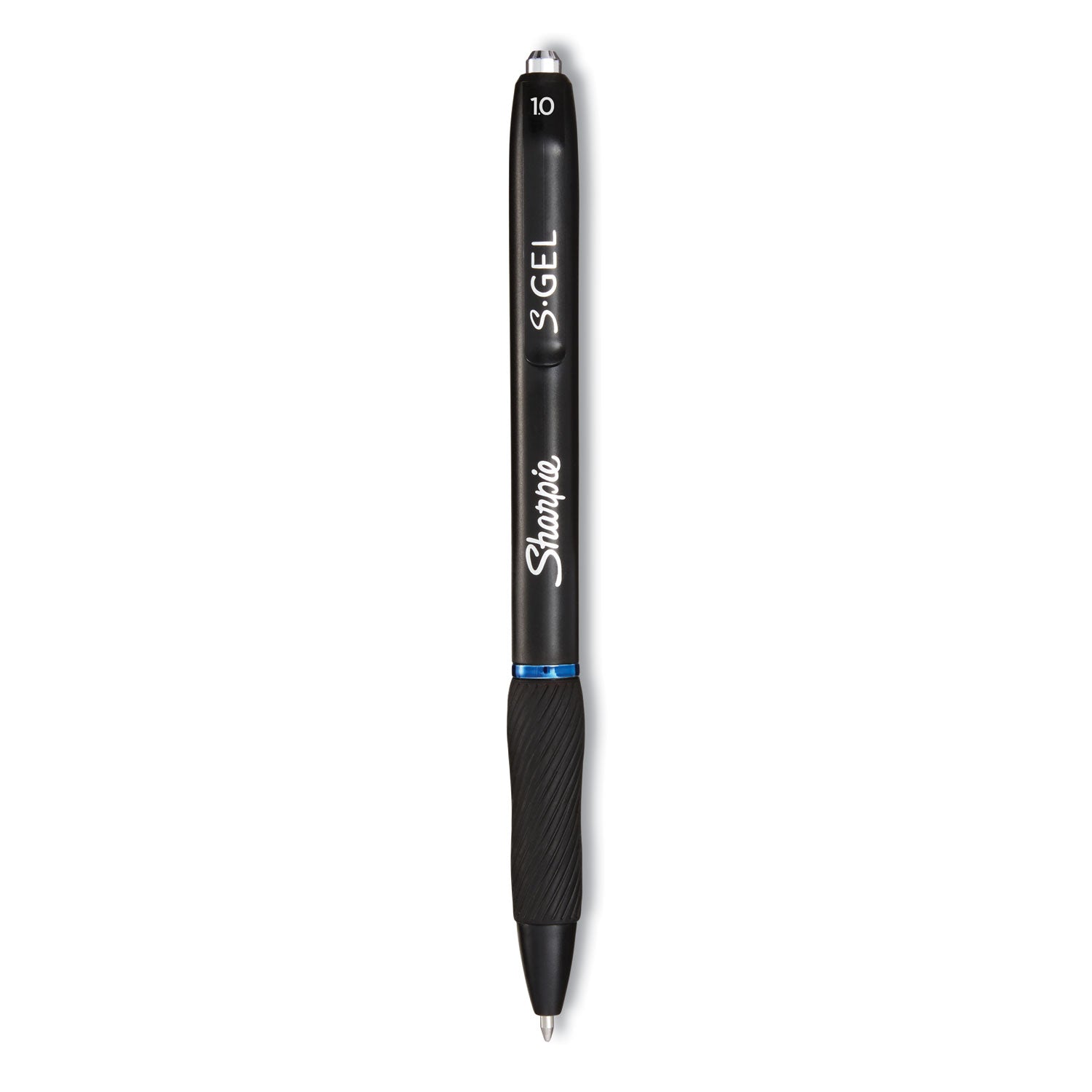 Sharpie S-Gel High-Performance Gel Pen, Retractable, Bold 1 mm, Blue Ink, Black Barrel, 36/Pack (2096127)