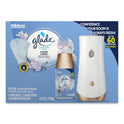 Glade Automatic Spray Starter Kit, Spray Unit and Refill, White/Gold, Clean Linen, 4/Carton (329349)