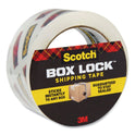 Scotch Box Lock Shipping Packaging Tape, 3" Core, 1.88" x 54.6 yds, Clear (3950)