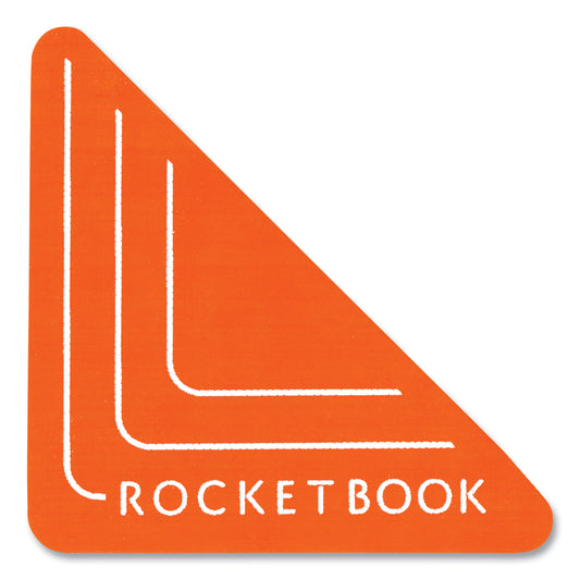 Rocketbook Beacons Smart Stickers for Whiteboards, Triangles, Orange, 2.5"h, 4/Pack (A4RCFR)