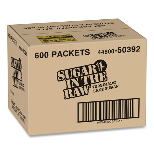 Sugar in the Raw Sugar Packets, 0.18 oz Packet, 600/Carton (50392)