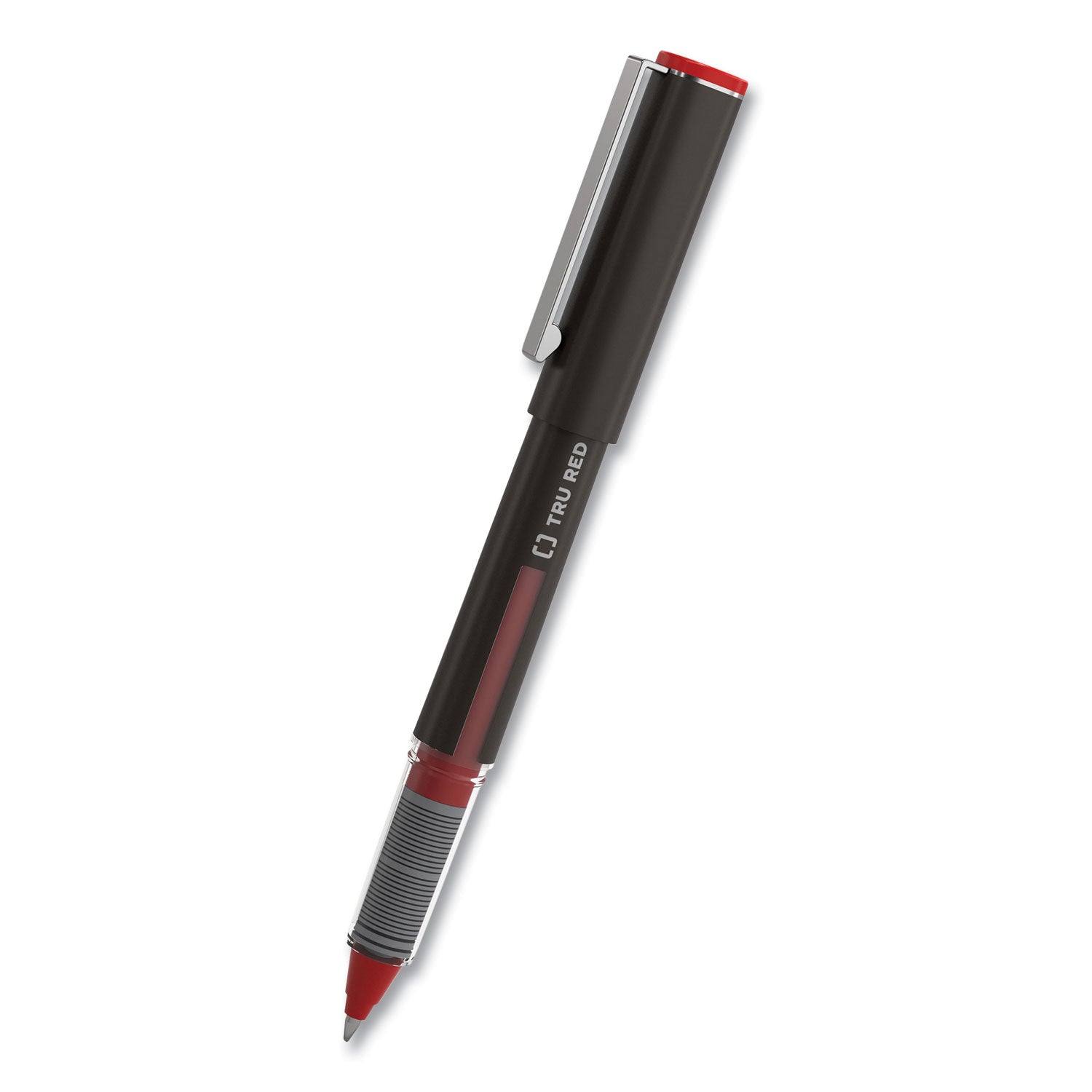 TRU RED Roller Ball Pen, Stick, Fine 0.5 mm, Assorted Ink and Barrel Colors, 3/Pack (58251)