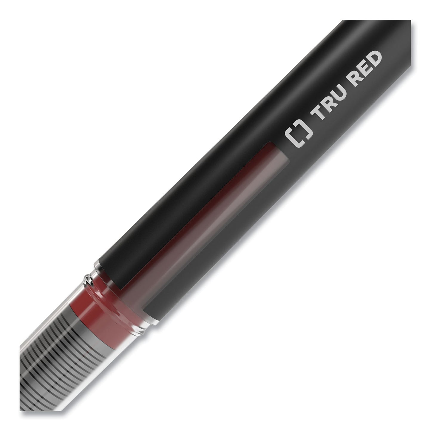 TRU RED Roller Ball Pen, Stick, Fine 0.5 mm, Assorted Ink and Barrel Colors, 3/Pack (58251)