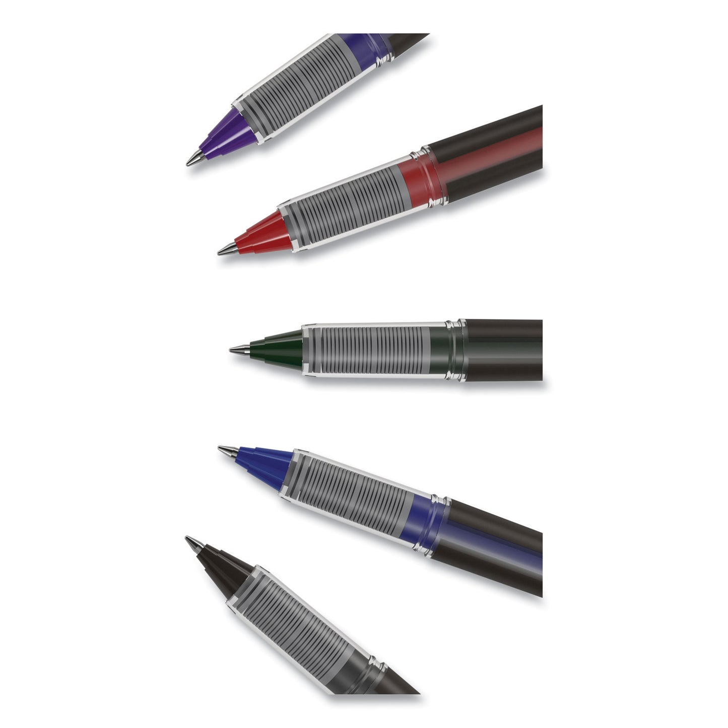 TRU RED Roller Ball Pen, Stick, Fine 0.5 mm, Assorted Ink and Barrel Colors, 3/Pack (58251)