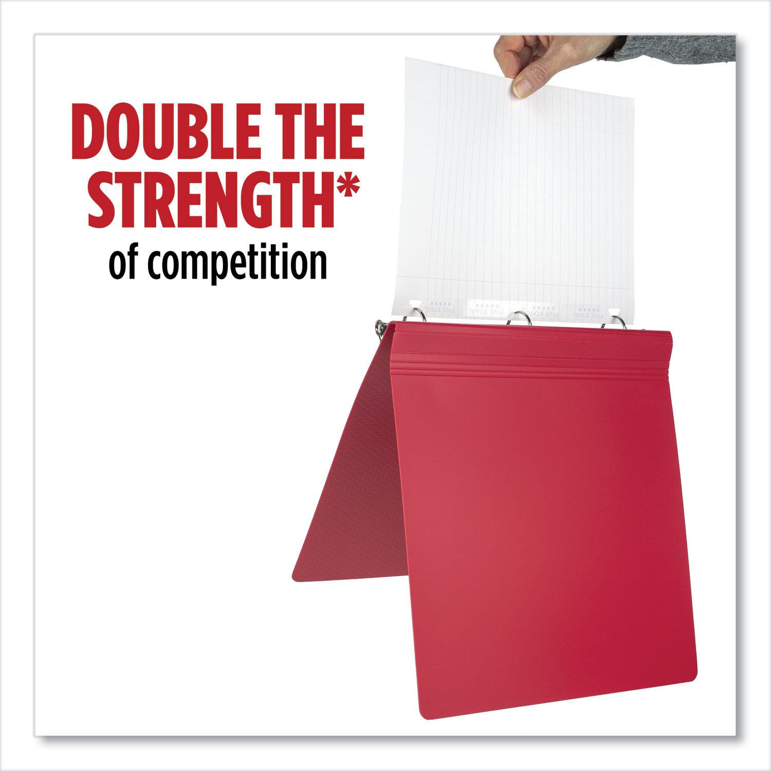 Five Star Reinforced Filler Paper, 3-Hole, 8 x 10.5, Wide/Legal Rule, 100/Pack (1506)