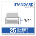 Swingline S.F. 1 Standard Staples, 0.25" Leg, 0.5" Crown, Steel, 5,000/Pack, 5 Packs/Box (S7035101S)