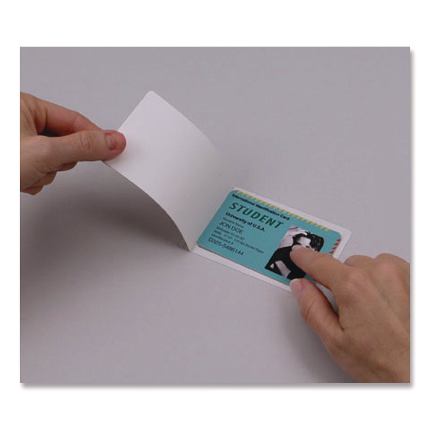 Fellowes Self-Adhesive Laminating Pouches, 5 mil, 4.25" x 6.25", Gloss Clear, 5/Pack (5220401)
