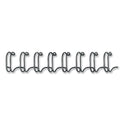 Fellowes Wire Bindings, 1/2" Diameter, 100 Sheet Capacity, Black, 25/Pack (5255401)