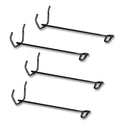 Fellowes Desk Tray Stacking Posts for 5" Capacity Trays, Wire, Black, 4 Posts/Set (64112)