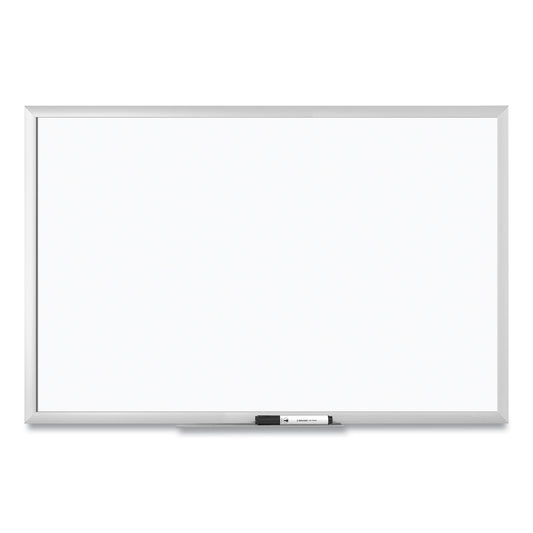 U Brands Melamine Dry Erase Board, 35 x 23, White Surface, Silver Frame (031U0001)