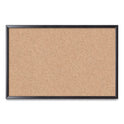 U Brands Cork Bulletin Board, 35 x 23, Tan Surface, Black Frame (301U0001)