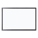 U Brands Magnetic Dry Erase Board with Wood Frame, 35 x 23, White Surface, Black Frame (311U0001)