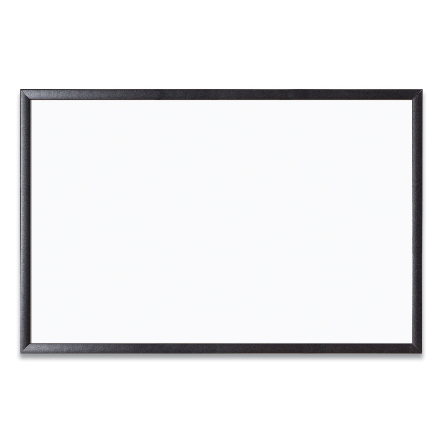 U Brands Magnetic Dry Erase Board with Wood Frame, 35 x 23, White Surface, Black Frame (311U0001)