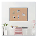 U Brands Cork Bulletin Board, 47 x 35, Tan Surface, Black Frame (2876U0001)