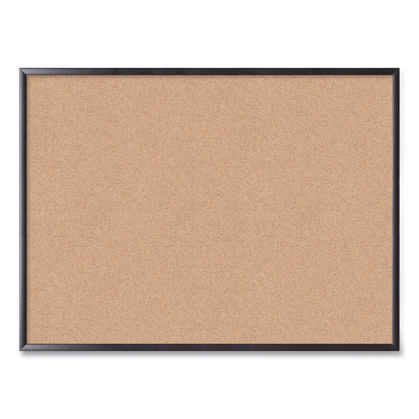 U Brands Cork Bulletin Board, 47 x 35, Tan Surface, Black Frame (2876U0001)