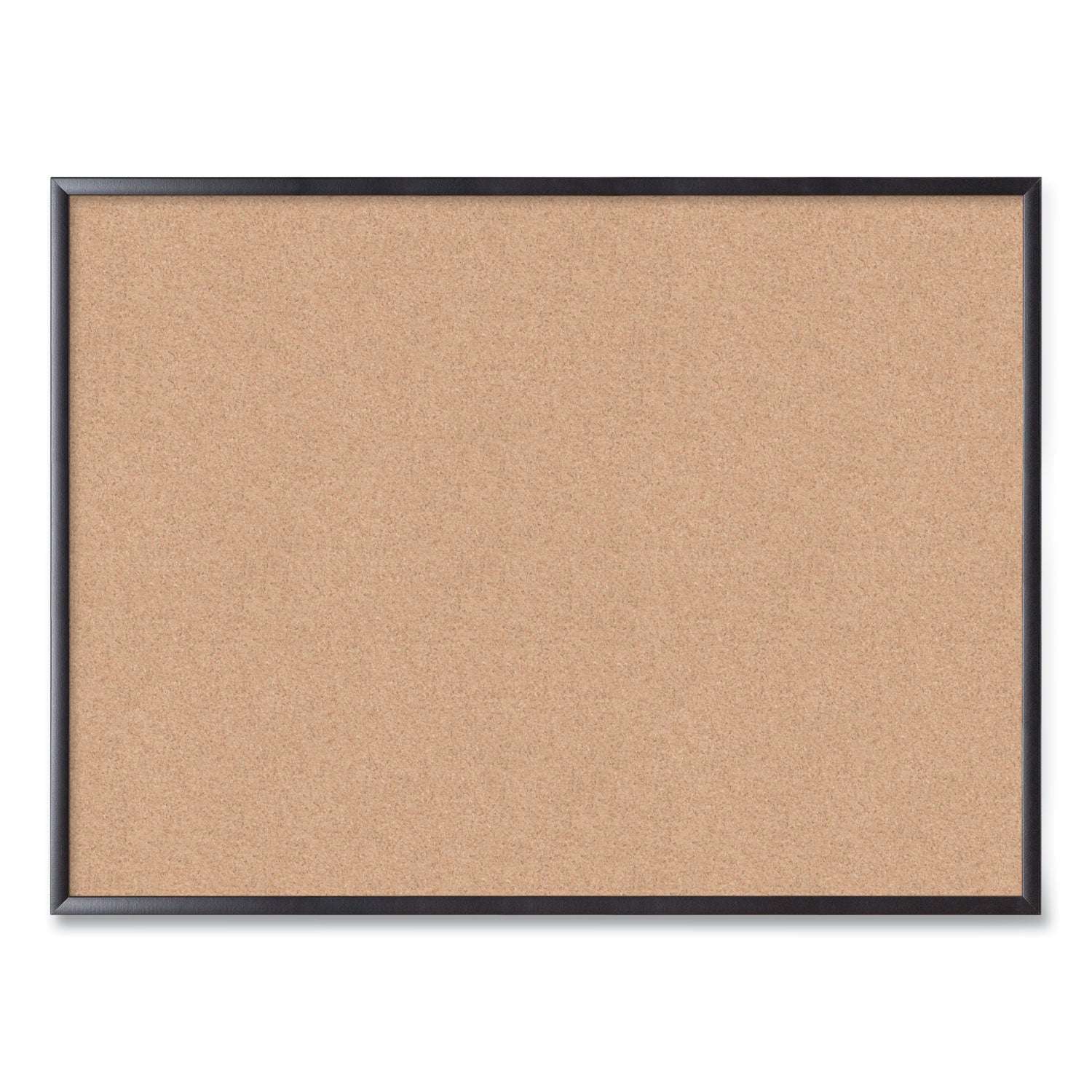 U Brands Cork Bulletin Board, 47 x 35, Tan Surface, Black Frame (2876U0001)