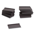 U Brands Magnetic Card Holders, 2 x 1, Black, 25/Pack (FM1310)