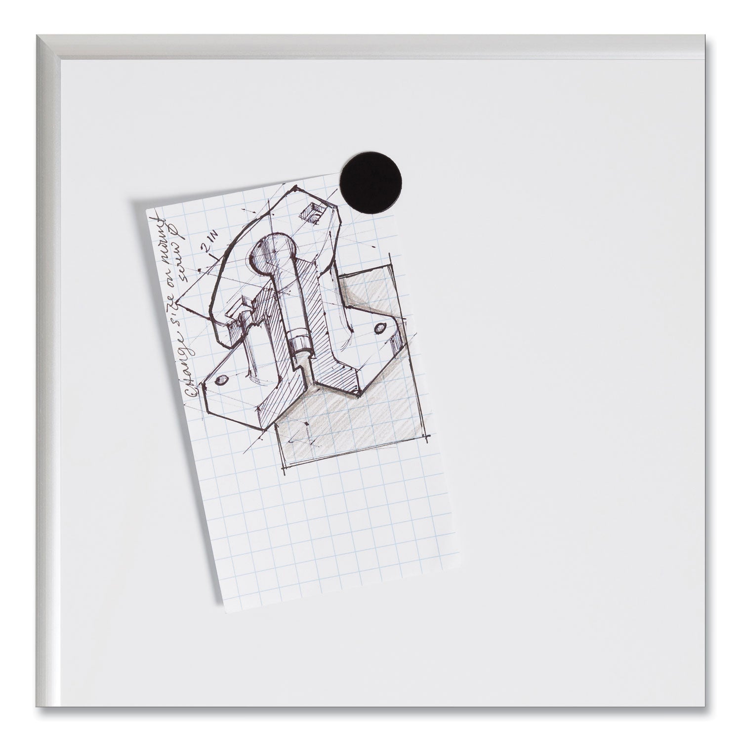 U Brands Heavy-Duty Board Magnets, Circles, Black, 0.75" Diameter, 20/Pack (FM1605)