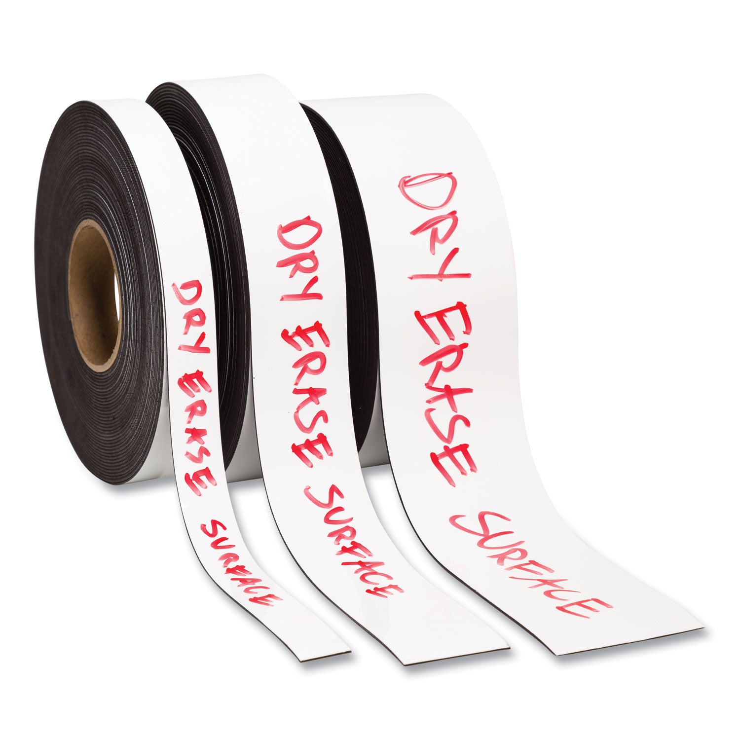 U Brands Dry Erase Magnetic Tape Roll, 2" x 50 ft, White (FM2118)