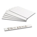 U Brands Dry Erase Magnetic Tape Strips, 6" x 0.88", White, 25/Pack (FM2518)