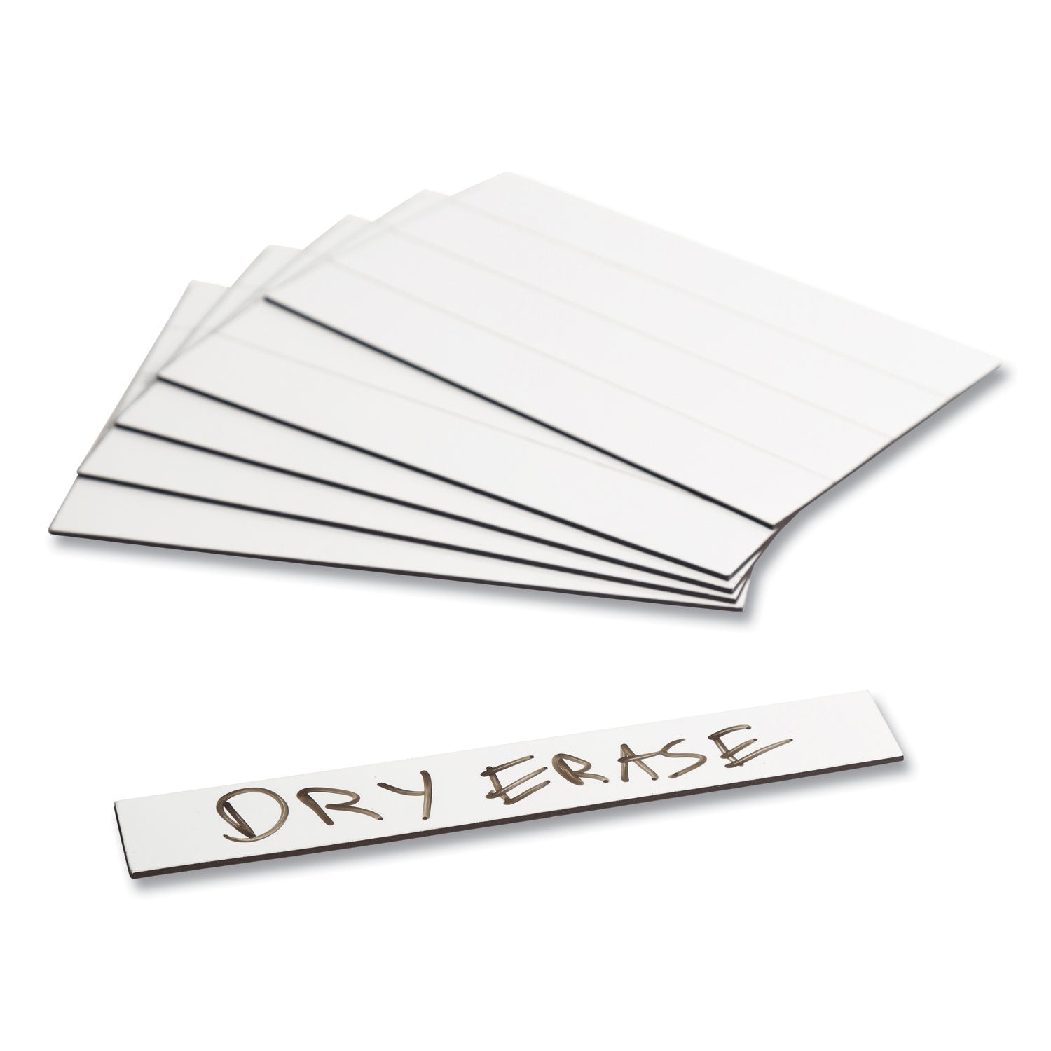 U Brands Dry Erase Magnetic Tape Strips, 6" x 0.88", White, 25/Pack (FM2518)