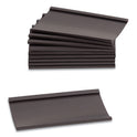 U Brands Magnetic Card Holders, 3 x 1.75, Black, 10/Pack (FM2630)