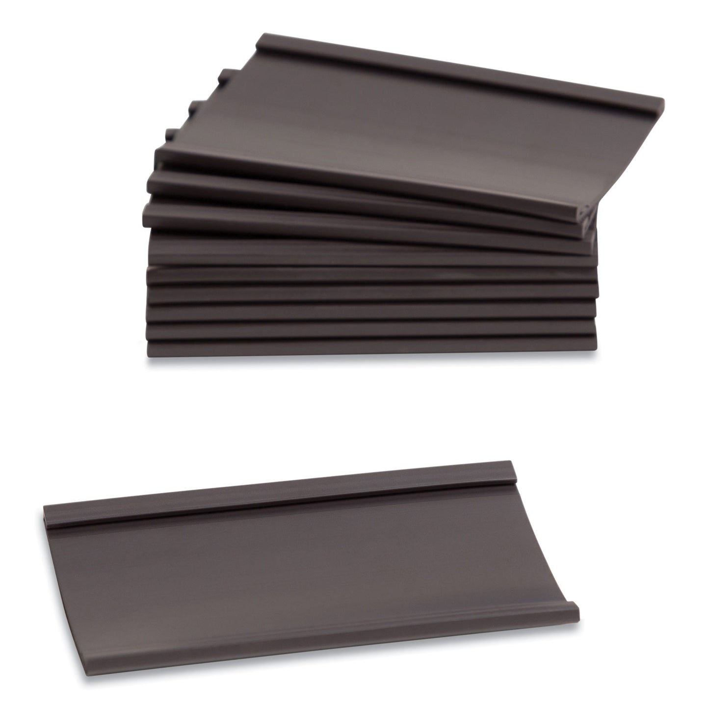 U Brands Magnetic Card Holders, 3 x 1.75, Black, 10/Pack (FM2630)