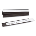 U Brands Magnetic Card Holders, 6 x 1, Black, 10/Pack (FM2632)