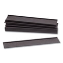 U Brands Magnetic Card Holders, 6 x 1, Black, 10/Pack (FM2632)
