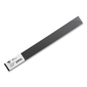 U Brands Magnetic Card Holders, 6 x 1, Black, 10/Pack (FM2632)